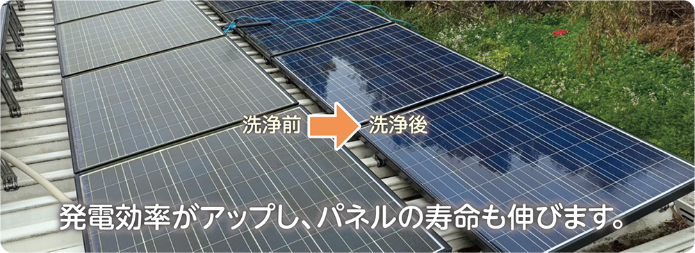 太陽光の清掃事例